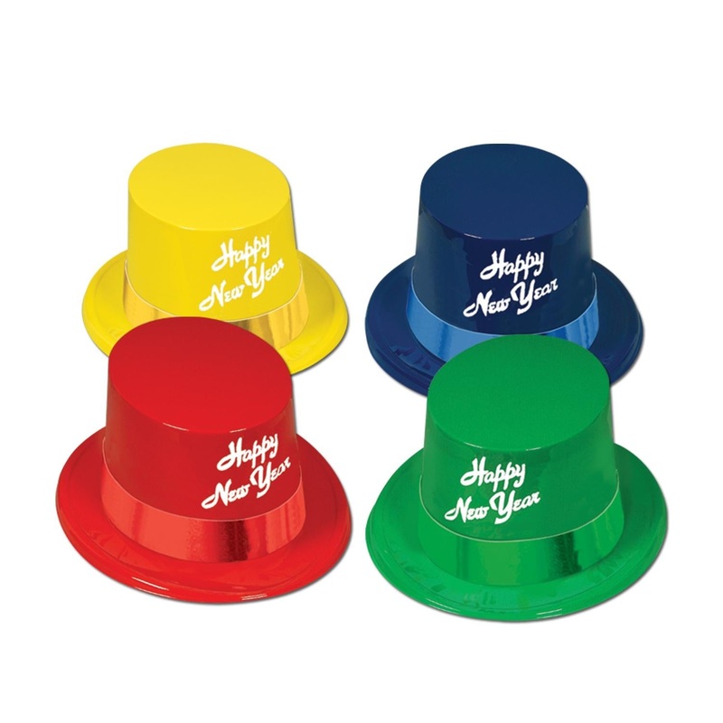 25 Pack Beistle Legacy New Years Party Toppers asst colors