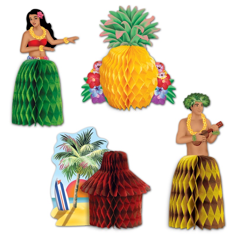 48 Pack Beistle Luau Mini Centerpieces