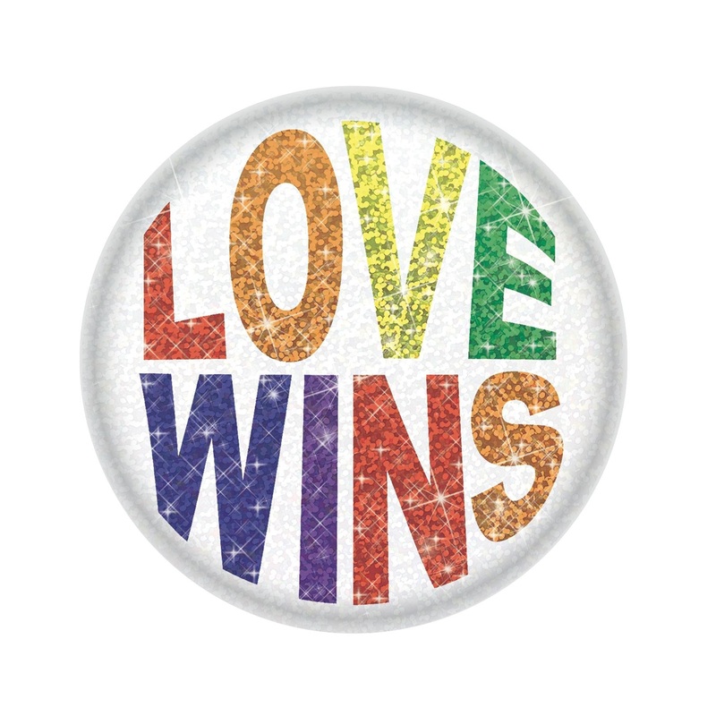 6 Pack Beistle Love Wins Button