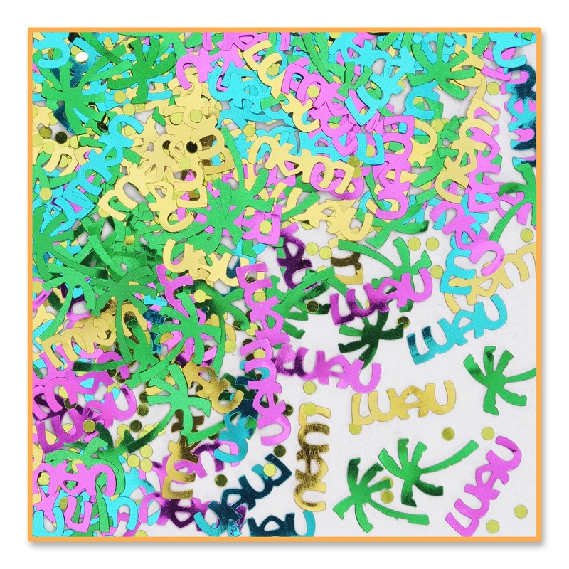 6 Pack Beistle Luau Party Confetti (0.5 Oz/Pkg)