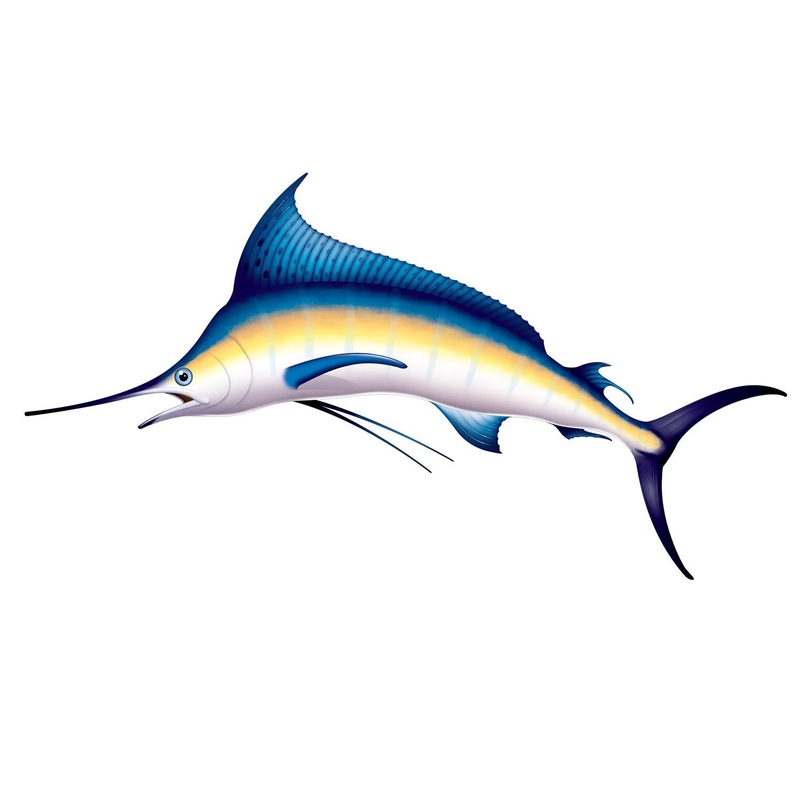 6 Pack Beistle Luau Party Marlin Prop