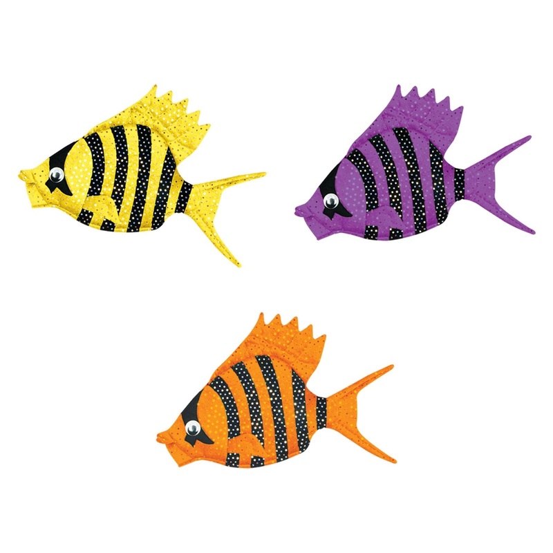 6 Pack Beistle Plush Luau Fish Hat