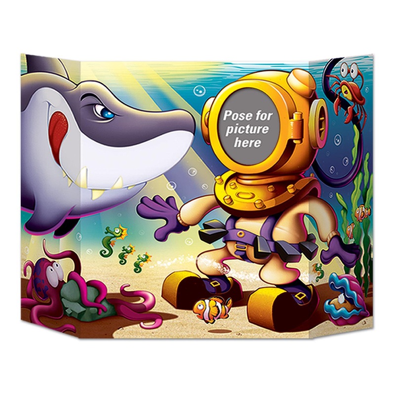 6 Pack Beistle Shark Theme Party Photo Prop
