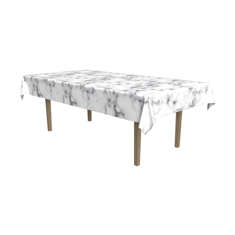 12 Pack Beistle Marble Party Tablecover