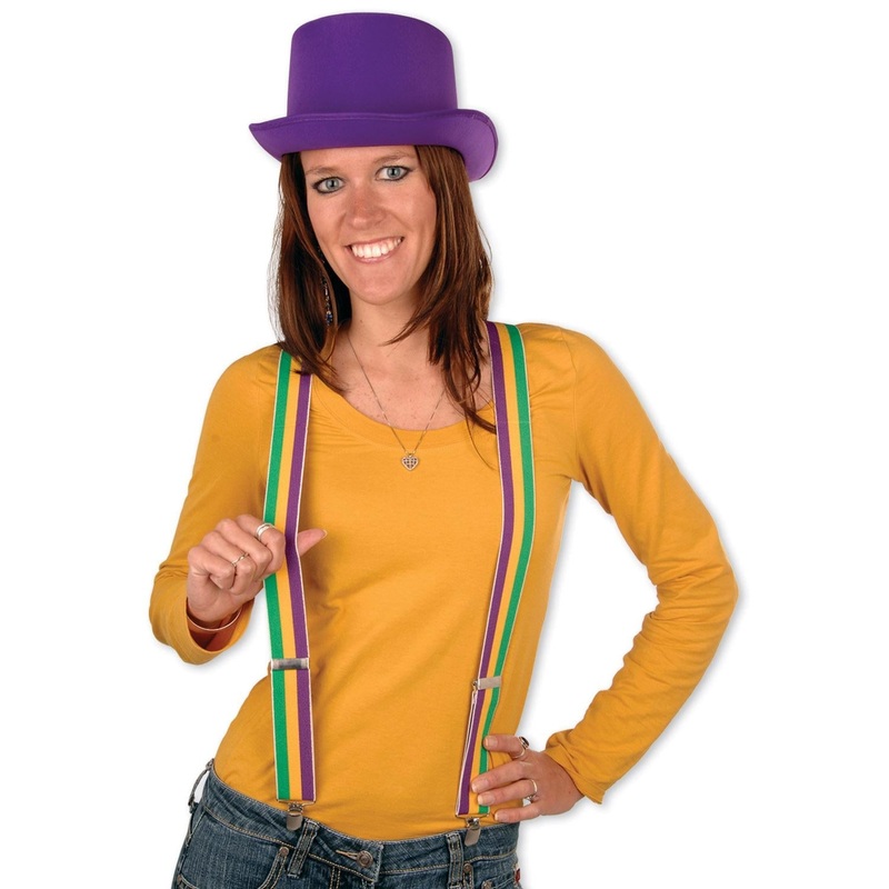 12 Pack Beistle Mardi Gras Suspenders