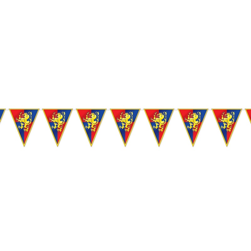 12 Pack Beistle Medieval Pennant Party Banner