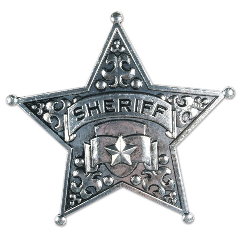 12 Pack Beistle Metal Sheriff Badge