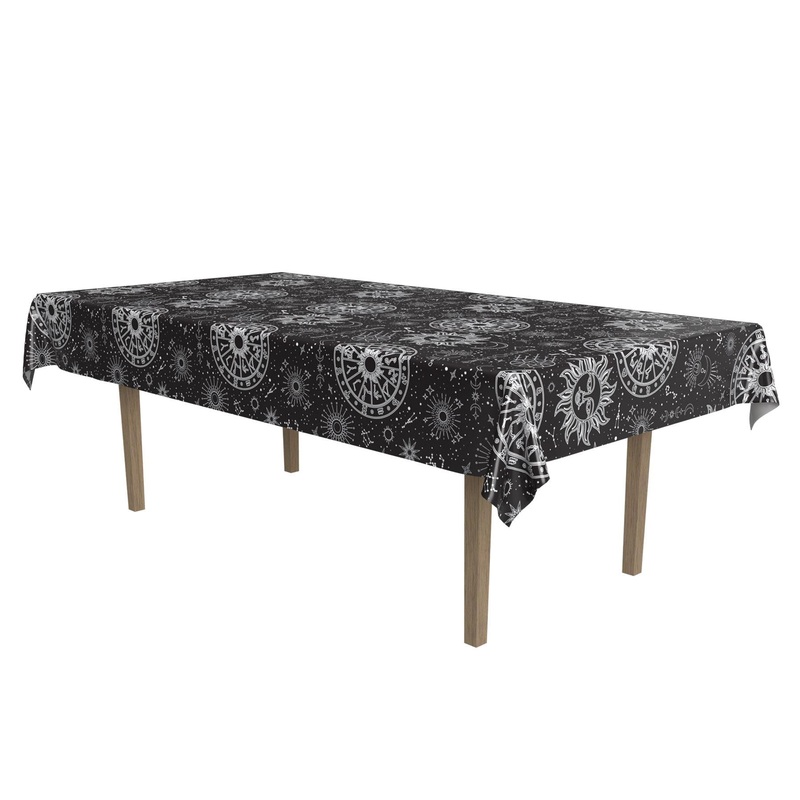 12 Pack Beistle Metallic Celestial Party Tablecover