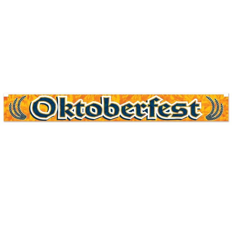12 Pack Beistle Metallic Oktoberfest Fringe Banner