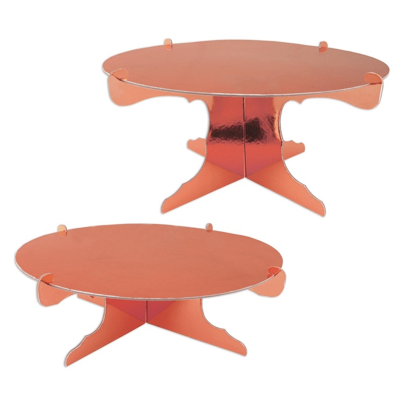12 Pack Beistle Metallic Party Cake Stands