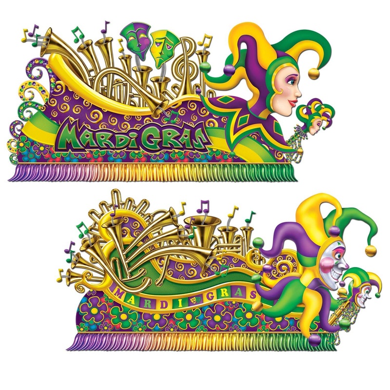 24 Pack Beistle Mardi Gras Float Props