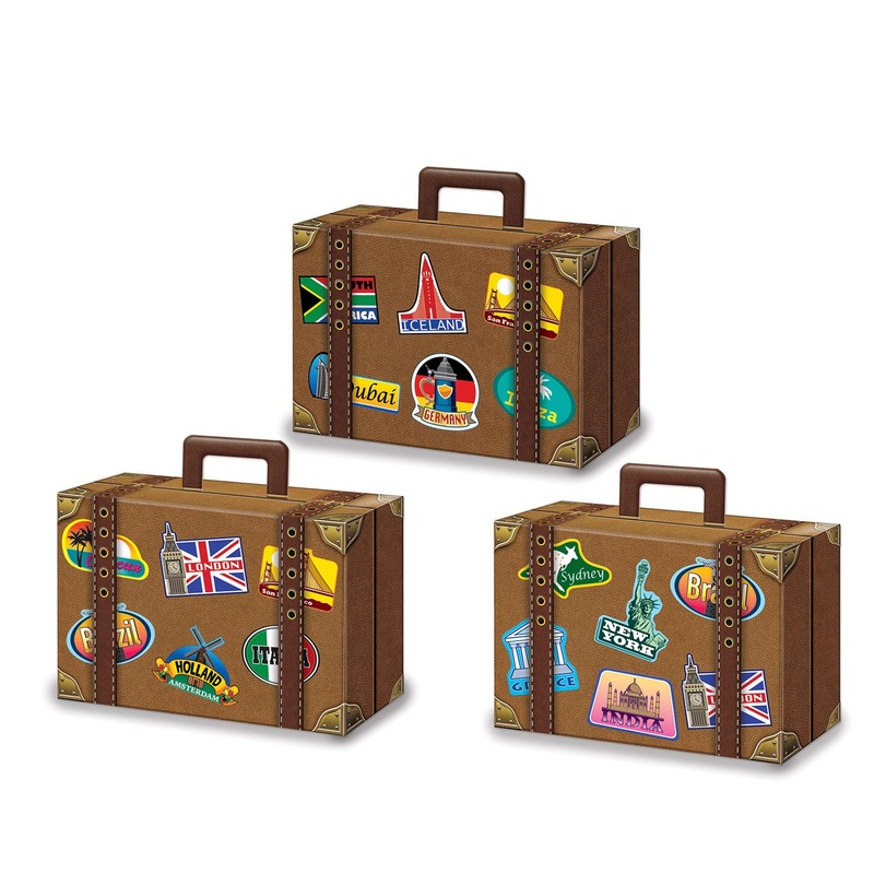 36 Pack Beistle Luggage Party Favor Boxes