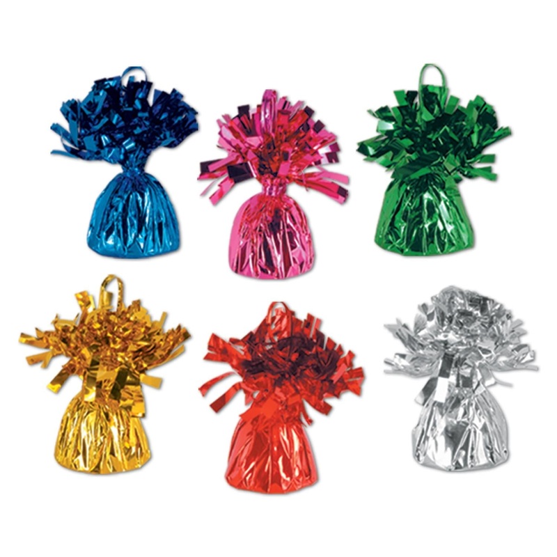 Beistle Metallic Wrapped Balloon Weight 12 Pack