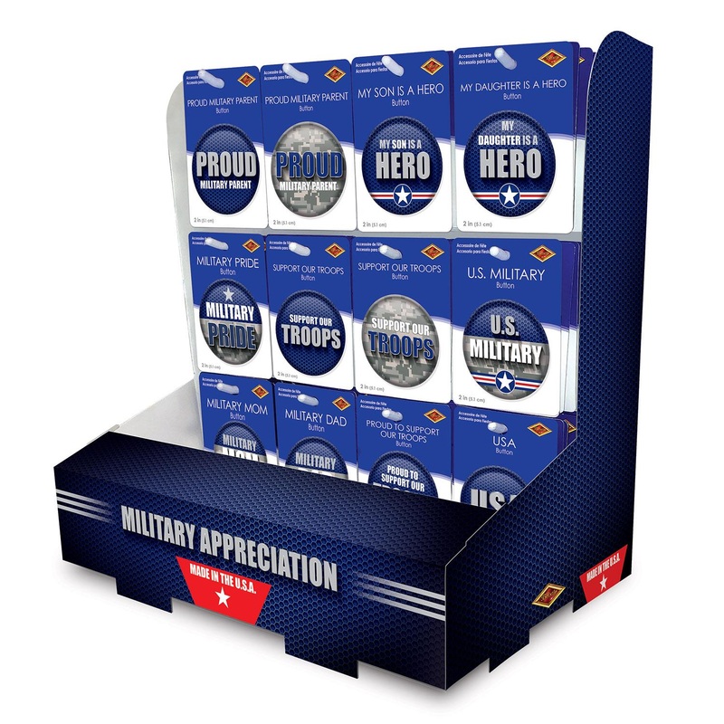 108 Piece Beistle Air Force Military Appreciation Counter Display