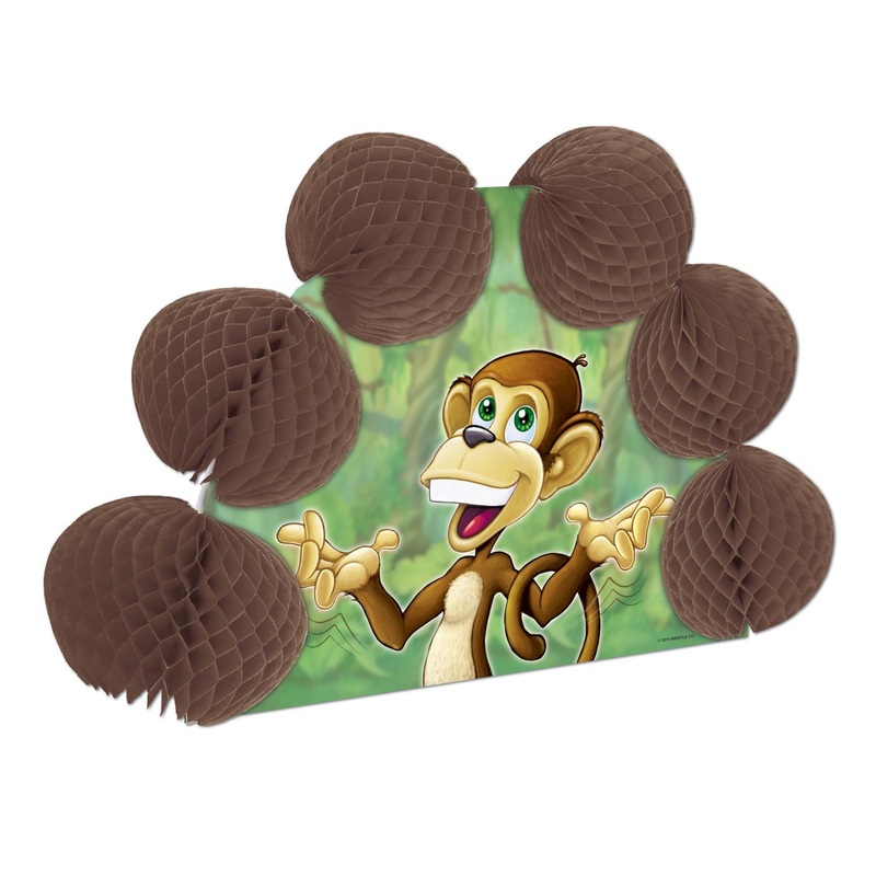 12 Pack Beistle Monkey 2-Sided Centerpiece