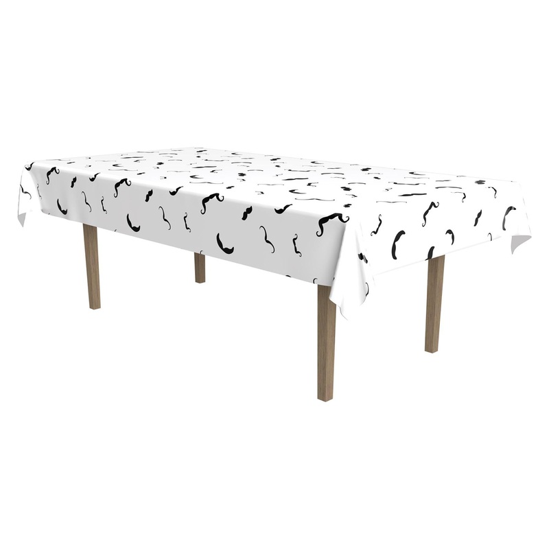 12 Pack Beistle Moustache Party Tablecover
