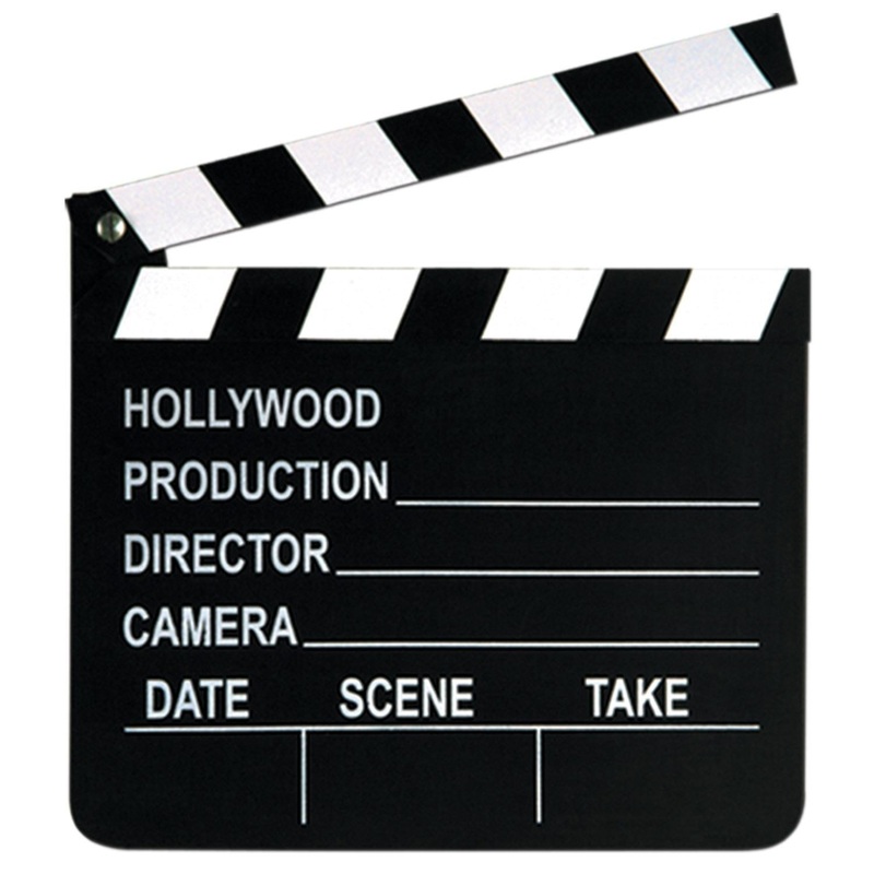 12 Pack Beistle Movie Set Clapboard Party Decoration