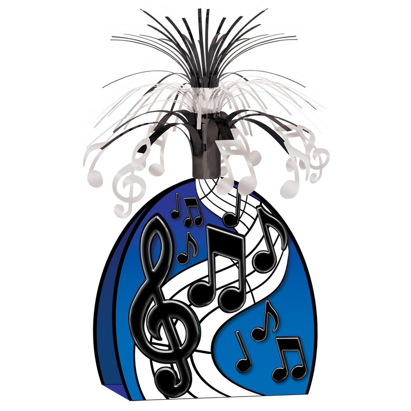 12 Pack Beistle Musical Notes Party Centerpiece