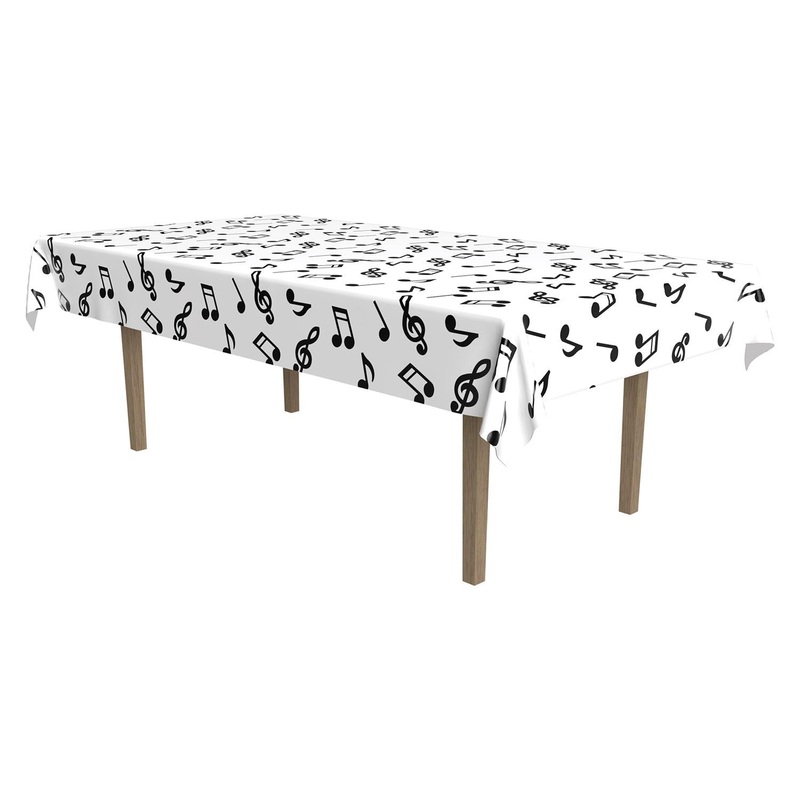 12 Pack Beistle Musical Notes Party Tablecover