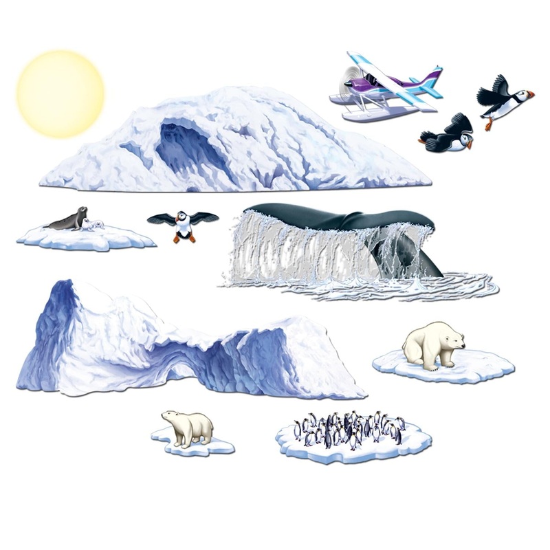 144 Piece Beistle Arctic Cruise Party Props