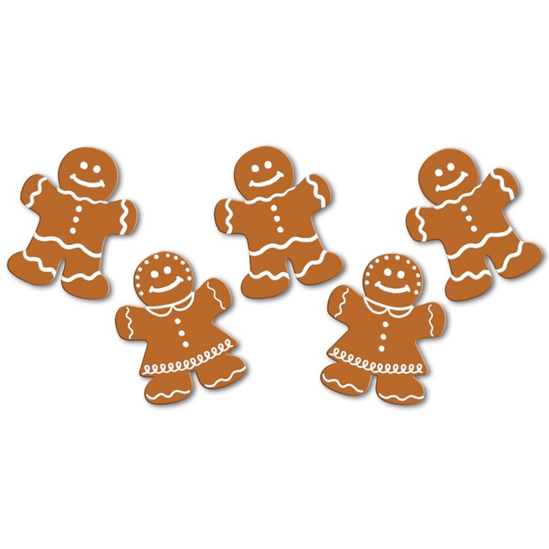 240 Pack Beistle Christmas Mini Gingerbread Cutouts