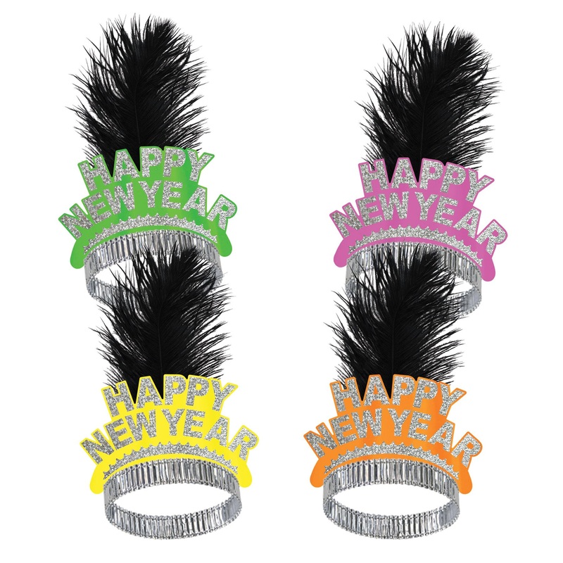 50 Pack Beistle New Year's Eve Neon Swing Tiara