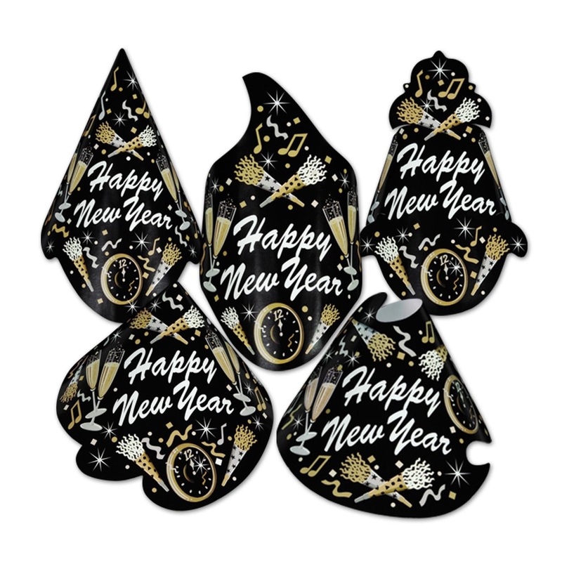 50 Pack Beistle New Year Tymes New Year's Eve Party Hats