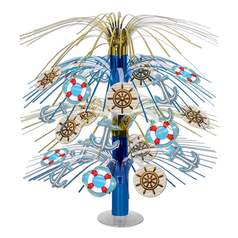6 Pack Beistle Nautical Cascade Party Centerpiece