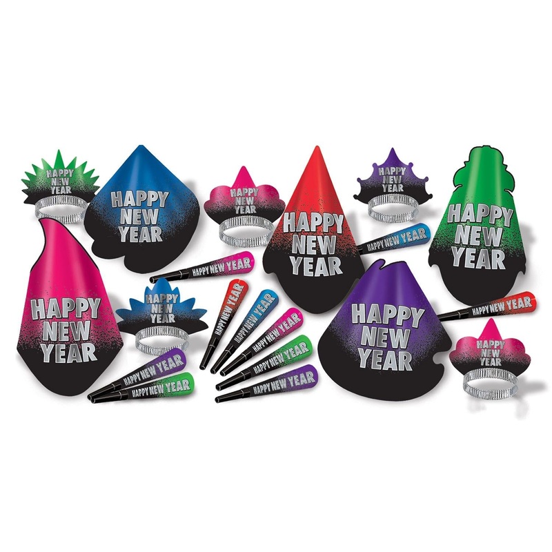 Beistle New Year Resolution New Year's Eve Party Kit for 50 People