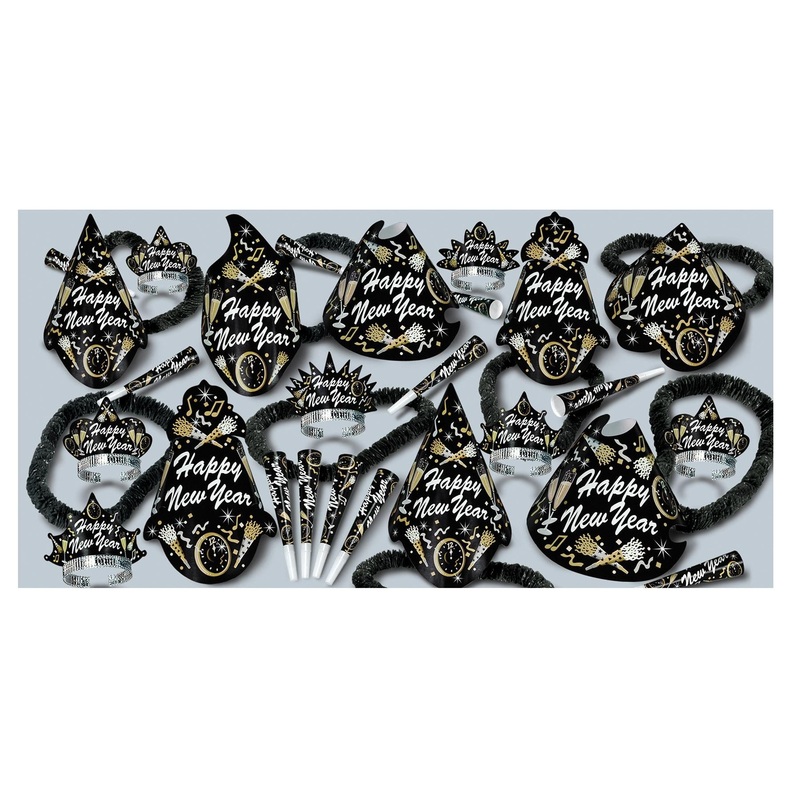 Beistle New Year Tymes New Year's Eve Party Kit for 50 People