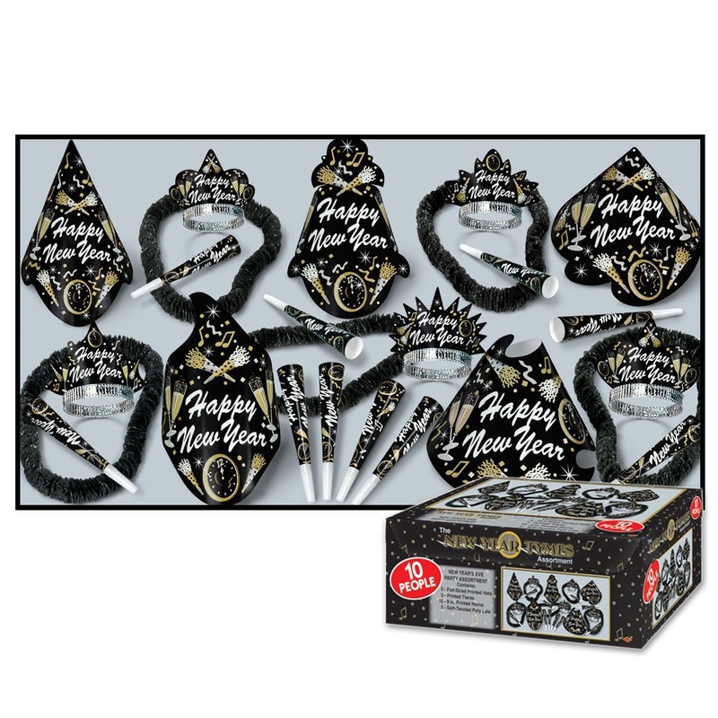 Beistle New Year Tymes Party Kit for 10