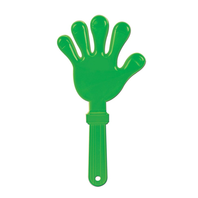 12 Pack Beistle Giant Hand Party Clapper - green