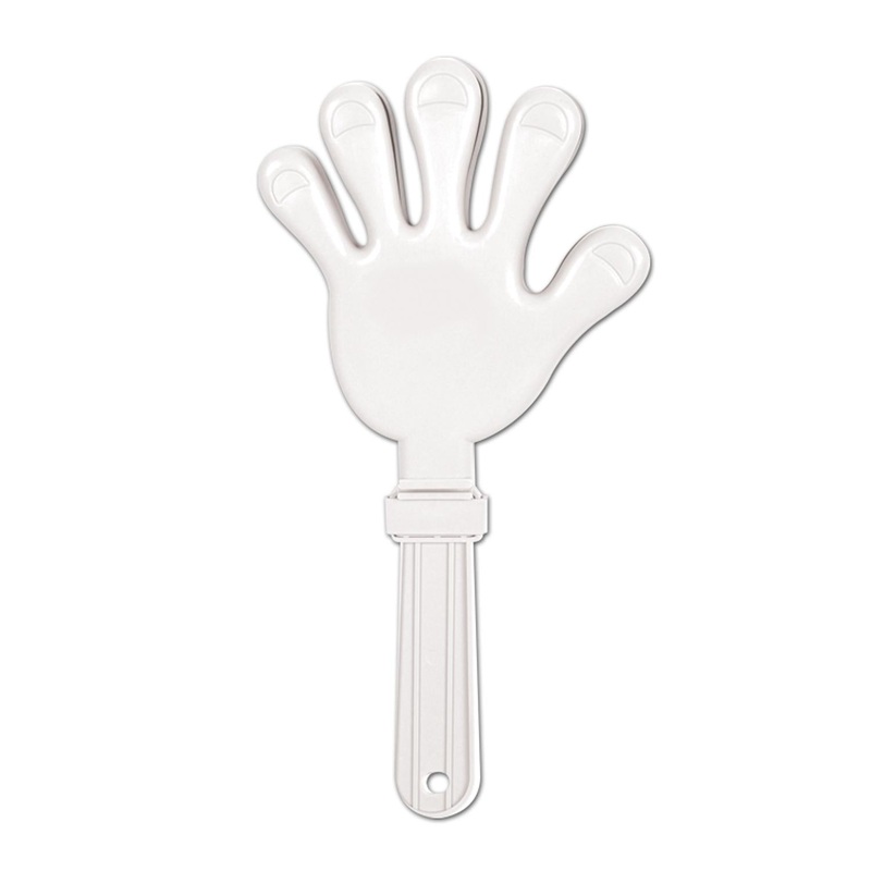 12 Pack Beistle Giant Hand Party Clapper - white