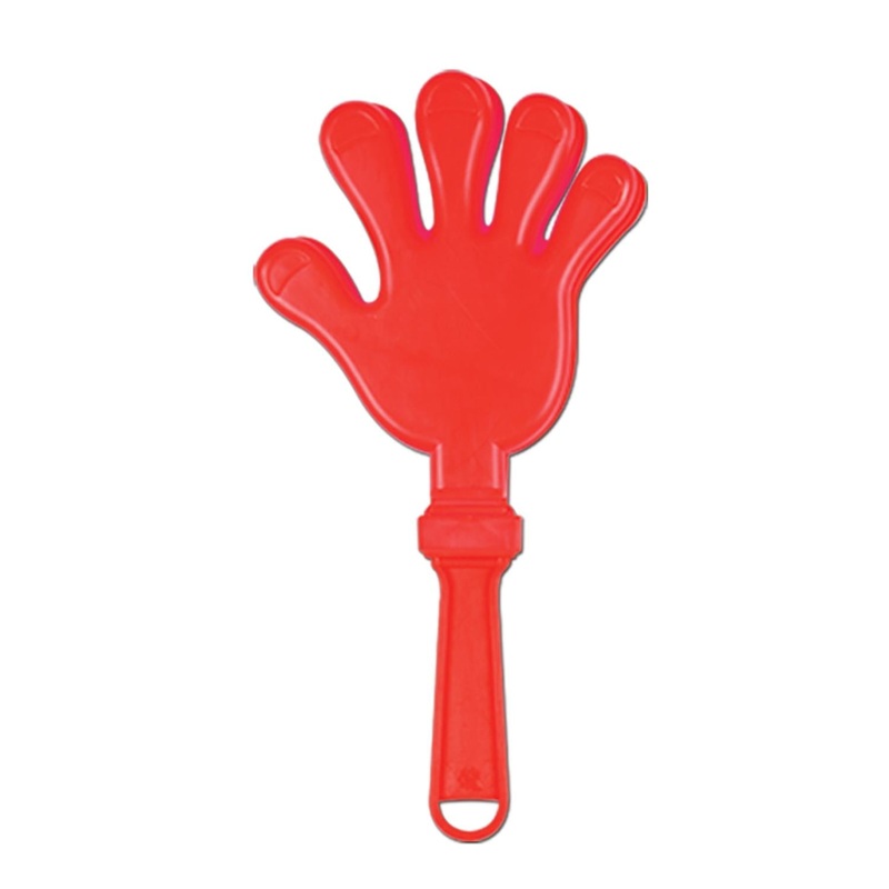 12 Pack Beistle Hand Party Clapper - red