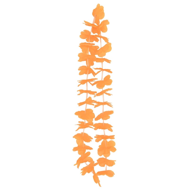12 Pack Beistle Luau Party Orange Hawaiian Lei