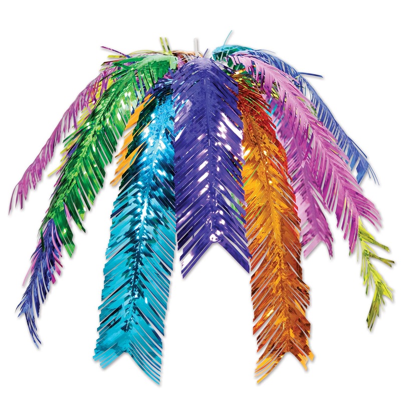 12 Pack Beistle Luau Party Palm Leaf Cascade