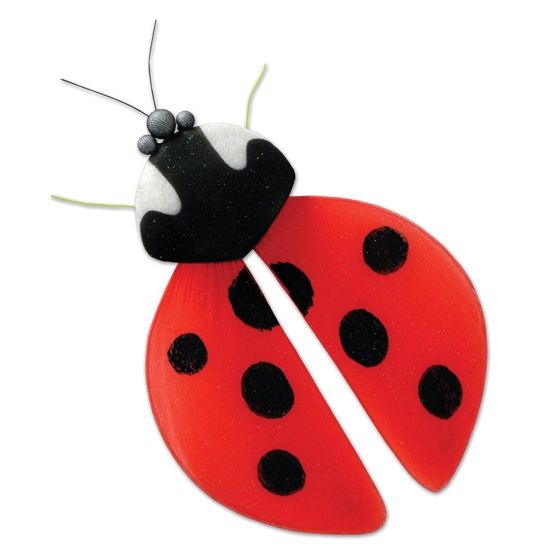 12 Pack Beistle Nylon Ladybug Party Decoration