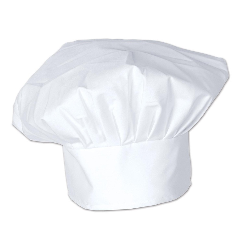 12 Pack Beistle Oversized Fabric Chef's Hat- White