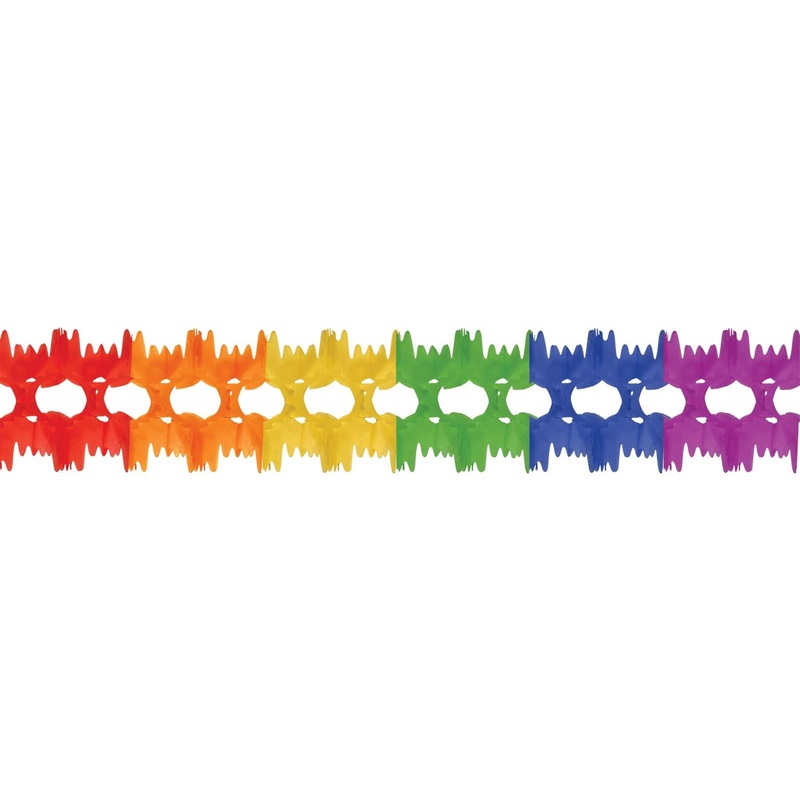 12 Pack Beistle Packaged Party Pageant Garland - rainbow