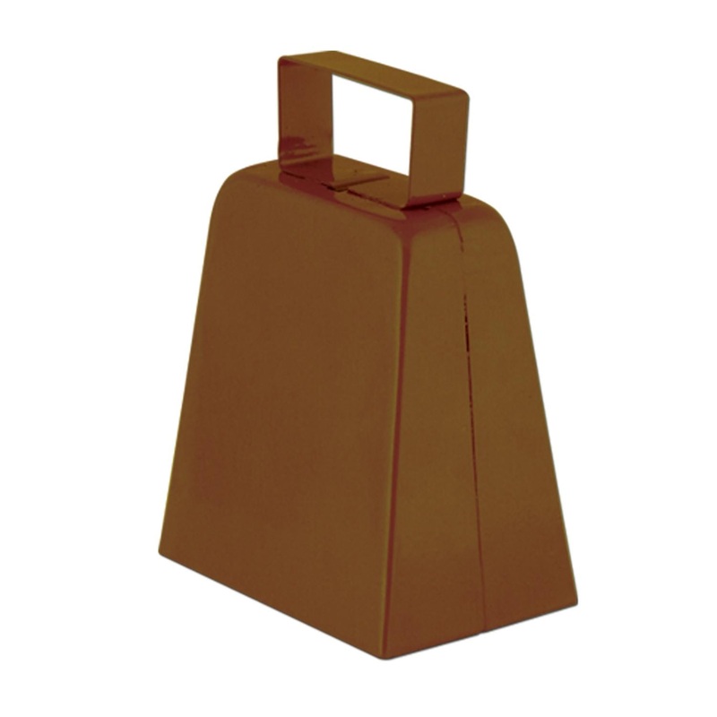 12 Pack Beistle Party Cowbells - brown