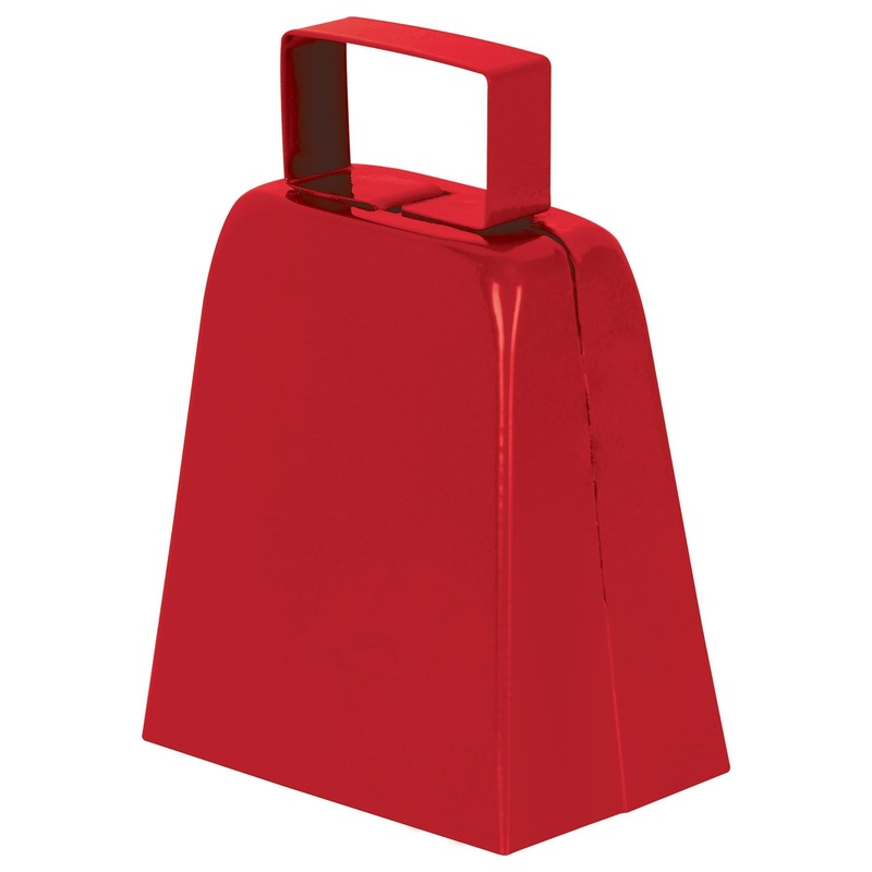 12 Pack Beistle Party Cowbells - red