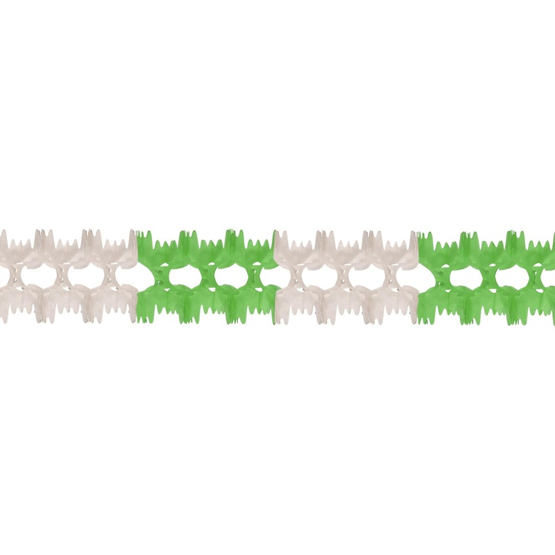 12 Pack Beistle St. Patrick's Day Pageant Garland - green/white