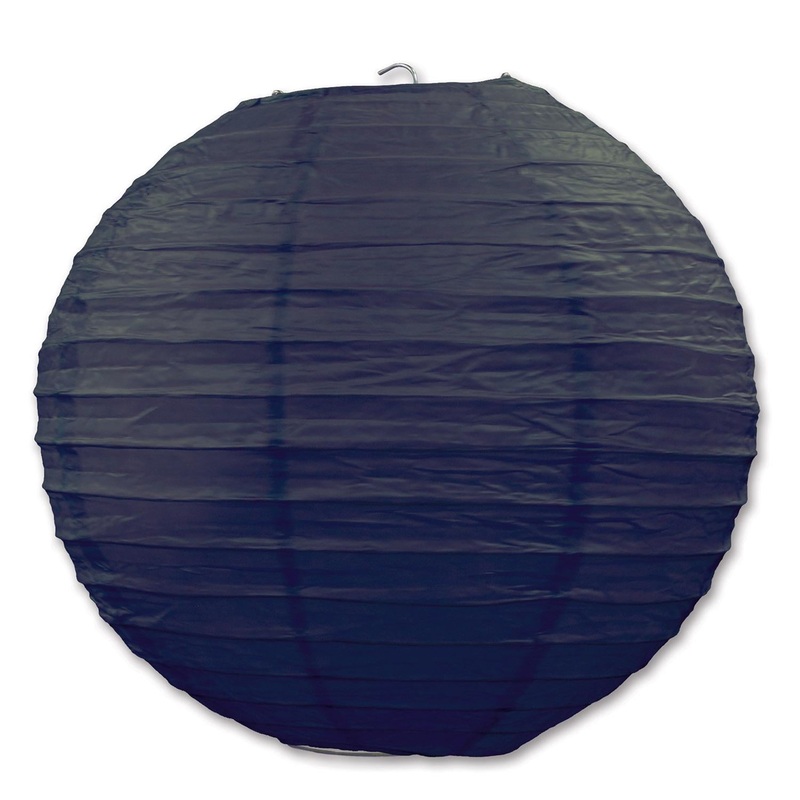 18 Pack Beistle Party Paper Lanterns black