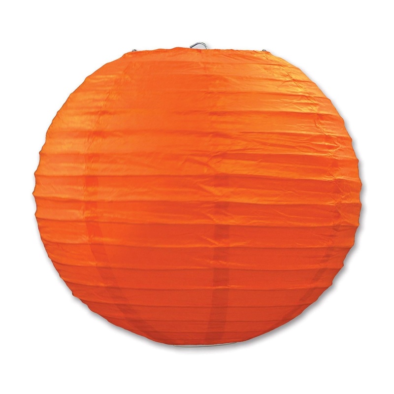 18 Pack Beistle Party Paper Lanterns orange