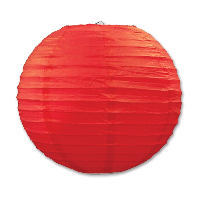 18 Pack Beistle Party Paper Lanterns red