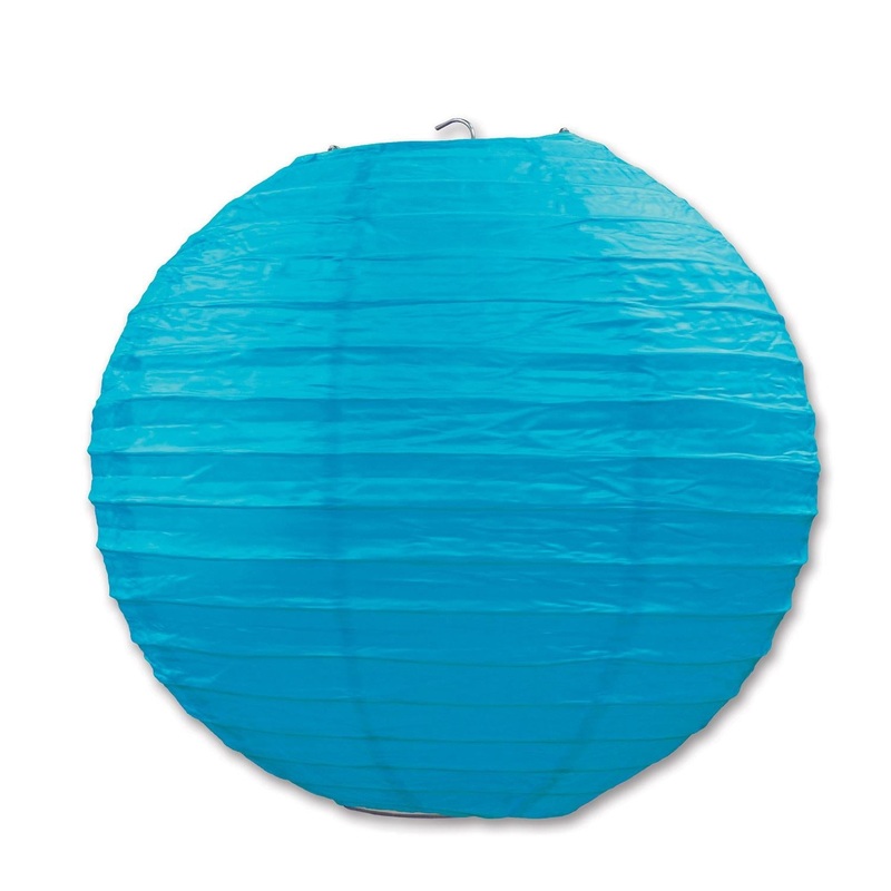 18 Pack Beistle Party Paper Lanterns turquoise