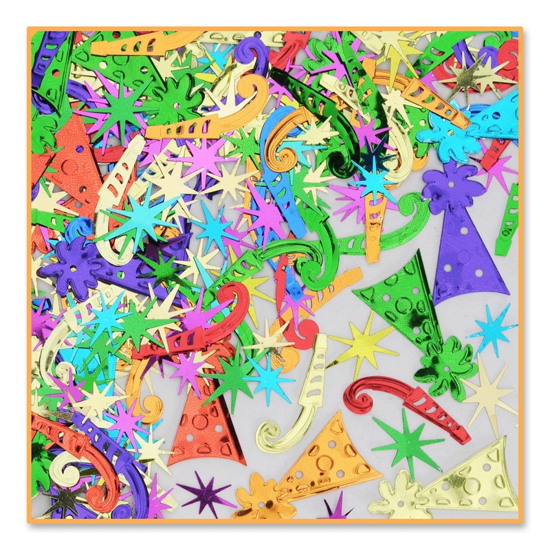 6 Pack Beistle Party Fun Confetti (0.5 Oz/Pkg)