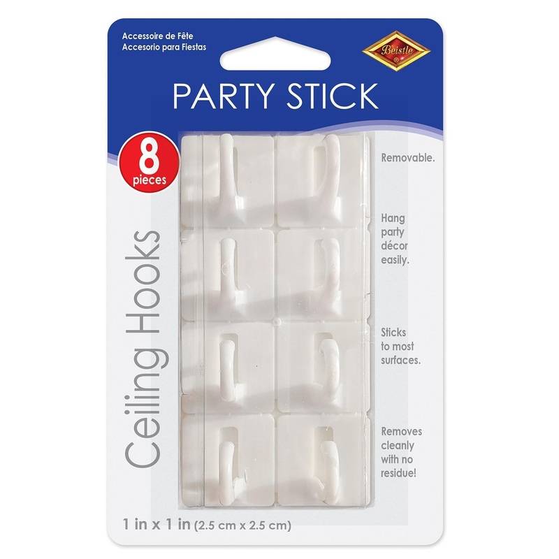 96 Pack Beistle Party Stick Ceiling Hooks