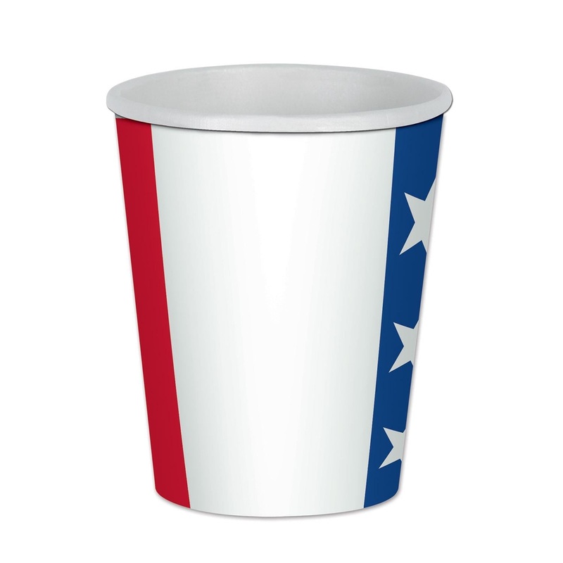 96 Pack Beistle Patriotic Beverage Cups