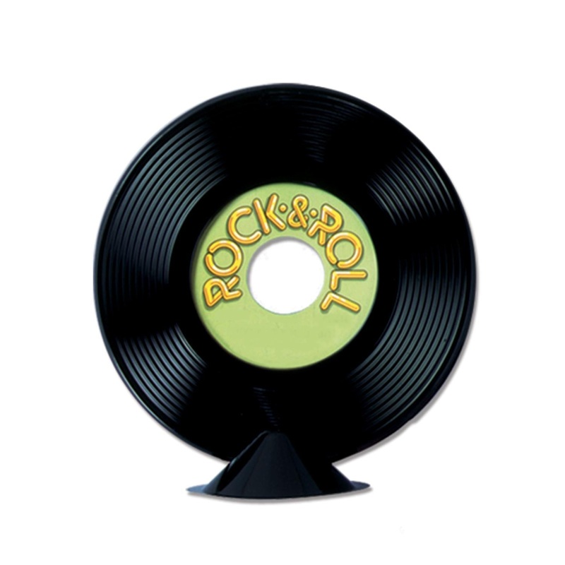 12 Pack Beistle Personalize Plastic Record Party Centerpiece